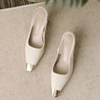 Layla | Pointed Toe Slingback Heels