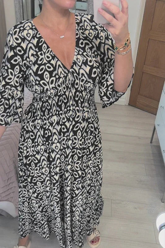 SELENE - BOHO SPRING MIDI DRESS