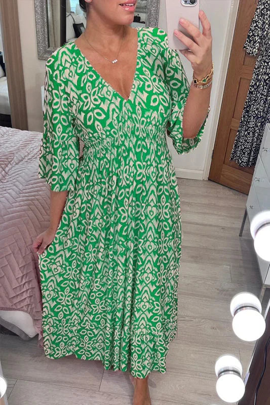 SELENE - BOHO SPRING MIDI DRESS