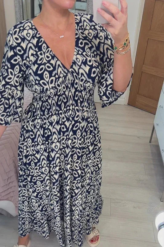SELENE - BOHO SPRING MIDI DRESS