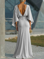 CLARA™ - ELEGANT DRAPED MAXI DRESS