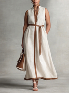SUZANNE™ - ELEGANT V-NECK SUMMER MAXI DRESS