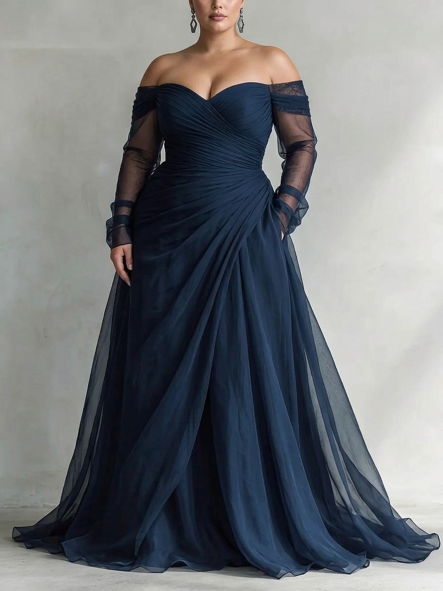 GERTRUDE™ - ELEGANT OFF-THE-SHOULDER MAXI DRESS