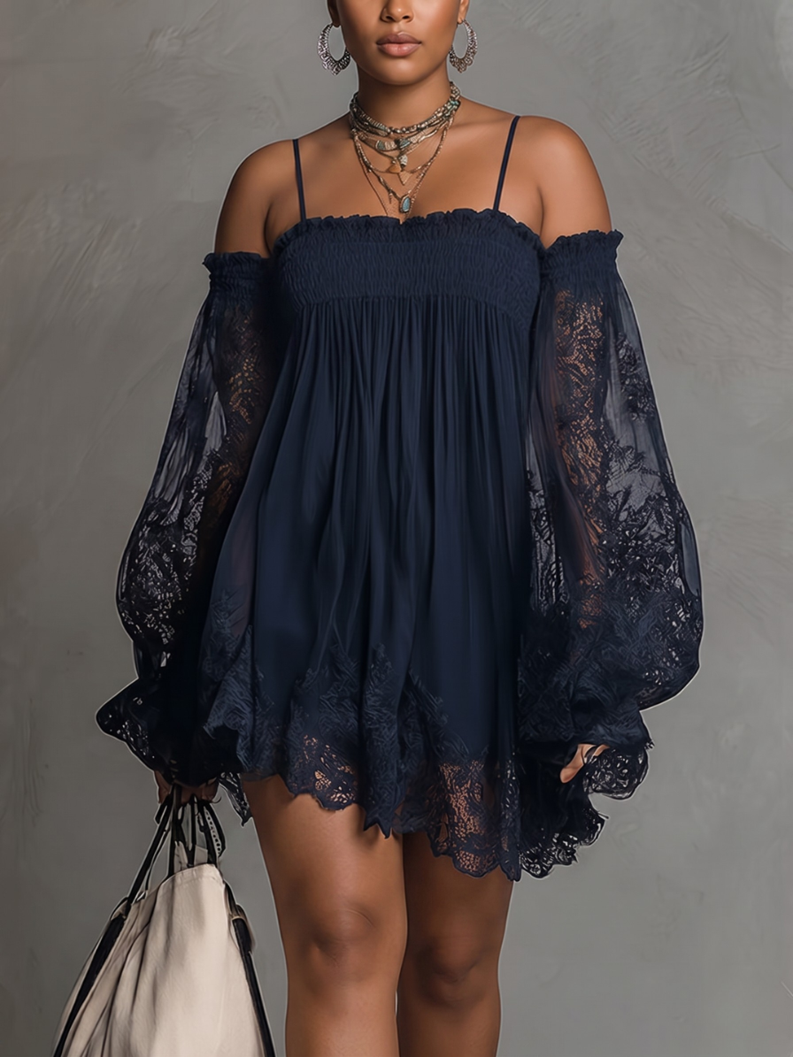MARJORIE™ - ELEGANT CHIFFON MINI DRESS