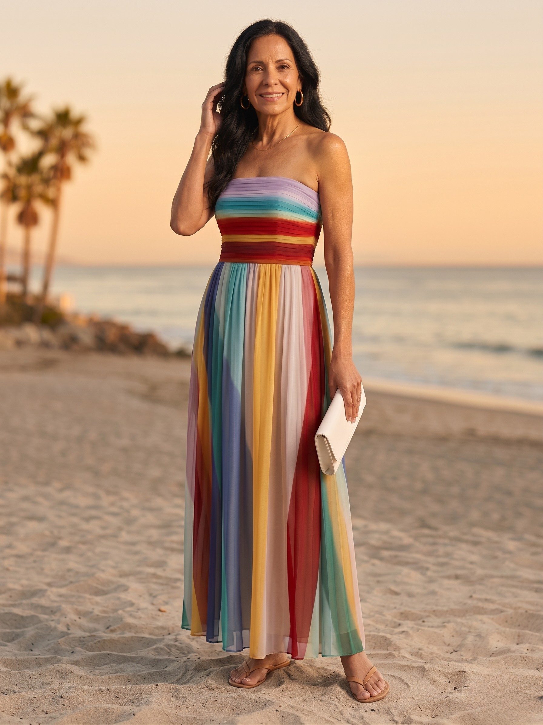 AURORA™ - STRIPED MAXI DRESS
