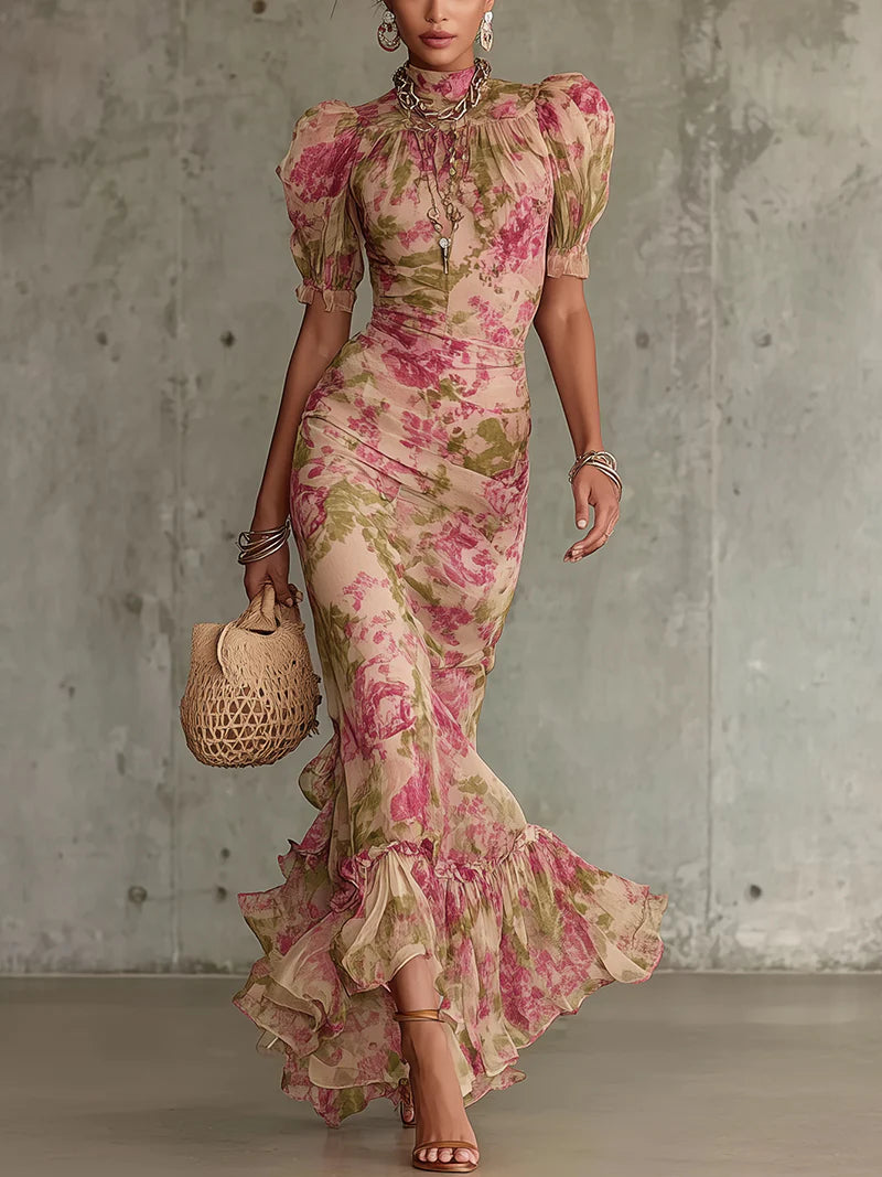MARGARET™ - PUFF SLEEVE SUMMER MAXI DRESS