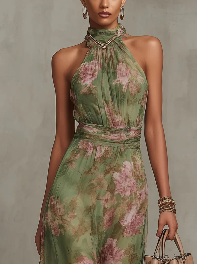 SERENA™ - ELEGANT FLORAL MAXI DRESS