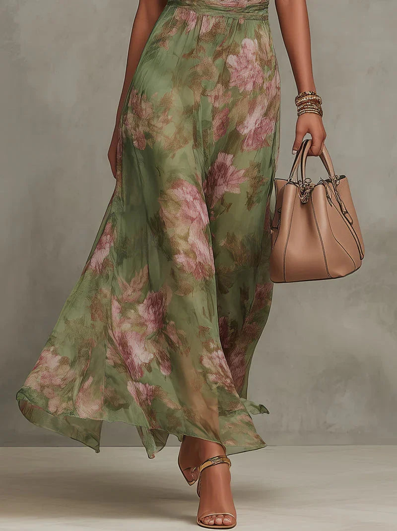 SERENA™ - ELEGANT FLORAL MAXI DRESS