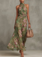 SERENA™ - ELEGANT FLORAL MAXI DRESS