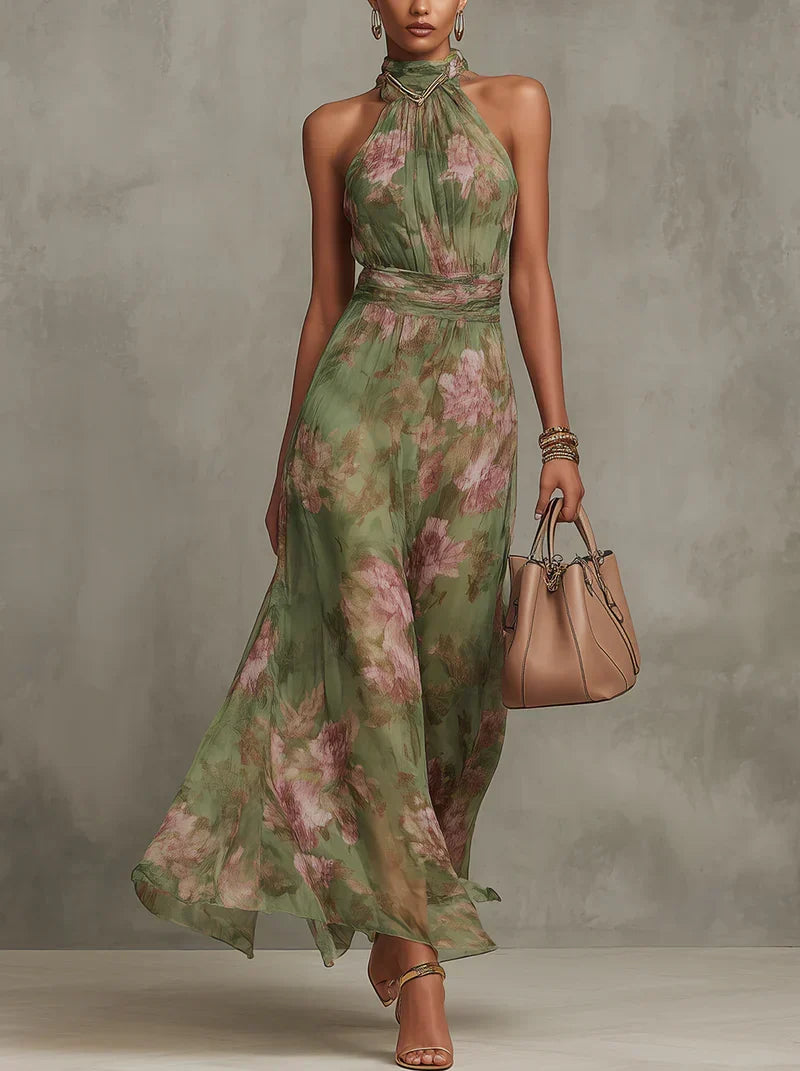SERENA™ - ELEGANT FLORAL MAXI DRESS