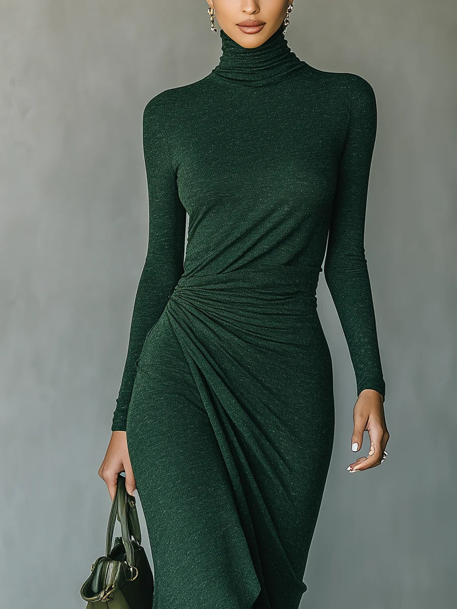 EILEEN™ - ELEGANT WRAP MIDI DRESS