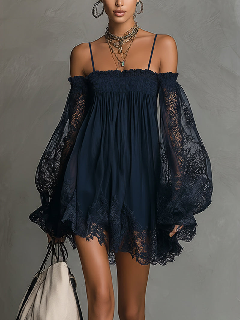 MARJORIE™ - ELEGANT CHIFFON MINI DRESS