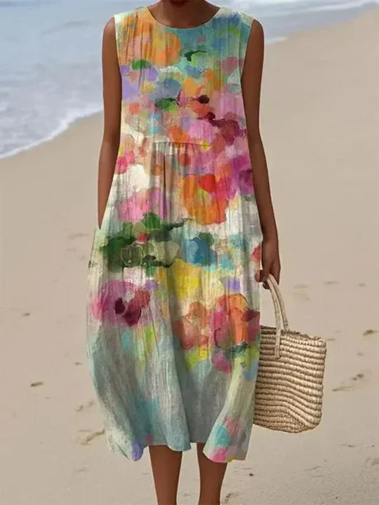 MIRTE™ - EVERYDAY FLORAL MIDI DRESS