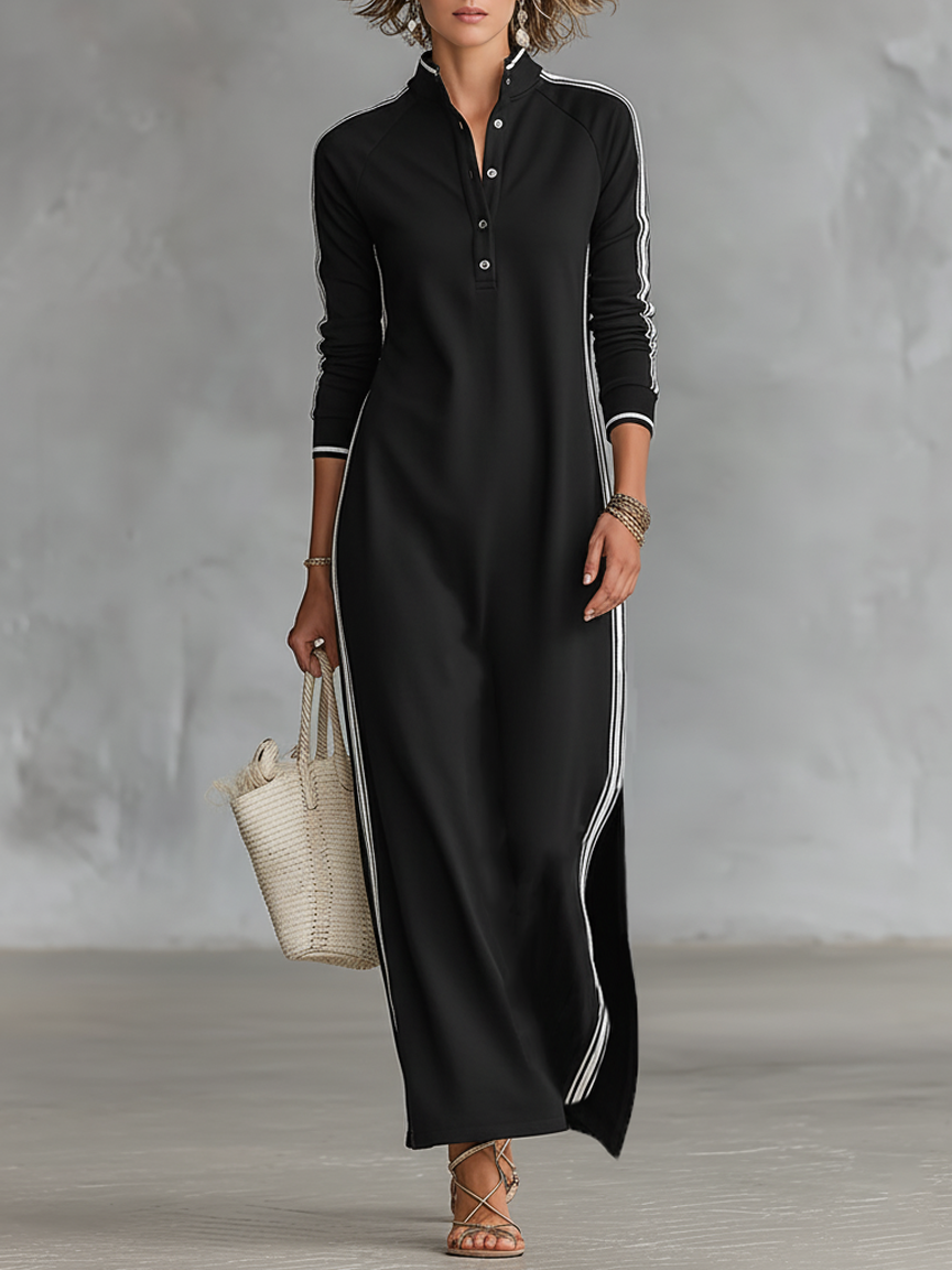 BARBARA™ - LINEN BUTTONED SUMMER MAXI DRESS