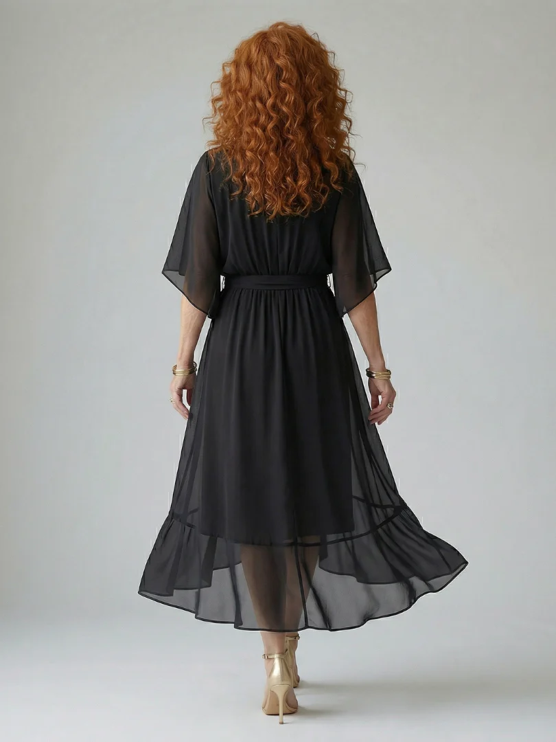 ELRIC™ - LIGHT DRAPE MIDI DRESS