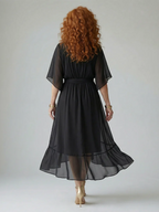 ELRIC™ - LIGHT DRAPE MIDI DRESS