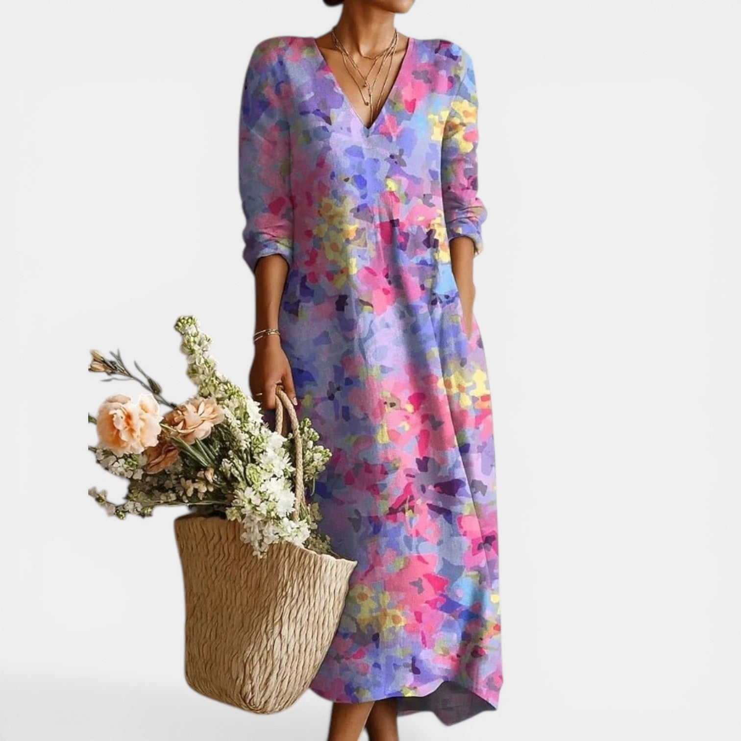 MAY™ - ELEGANT COMFORT TUMMY COVERAGE DRESS