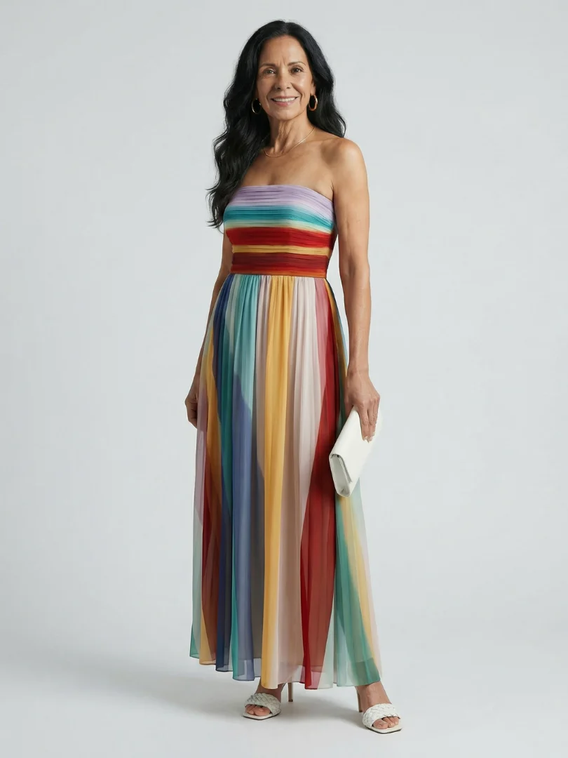 AURORA™ - STRIPED MAXI DRESS