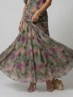 CALEN™ - OFF SHOULDER FLOW MIDI DRESS