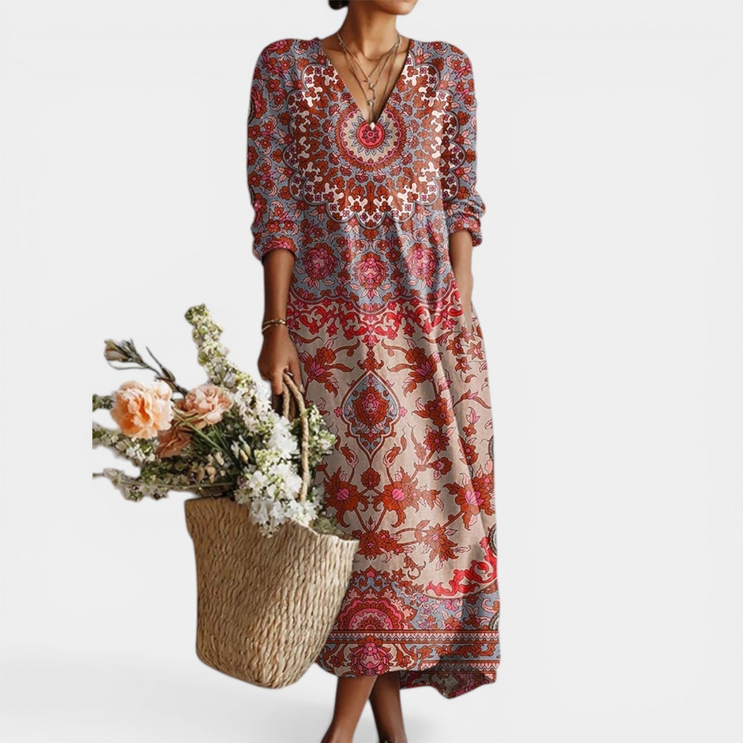 SOPHIA™ - ELEGANT COMFORT TUMMY COVERAGE DRESS