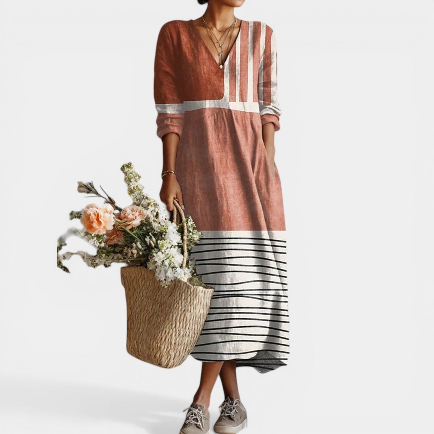 REBECCA™ - ELEGANT COMFORT TUMMY COVERAGE DRESS