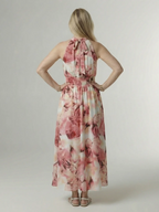 SYLIN™ - GATHERED HALTER MIDI DRESS