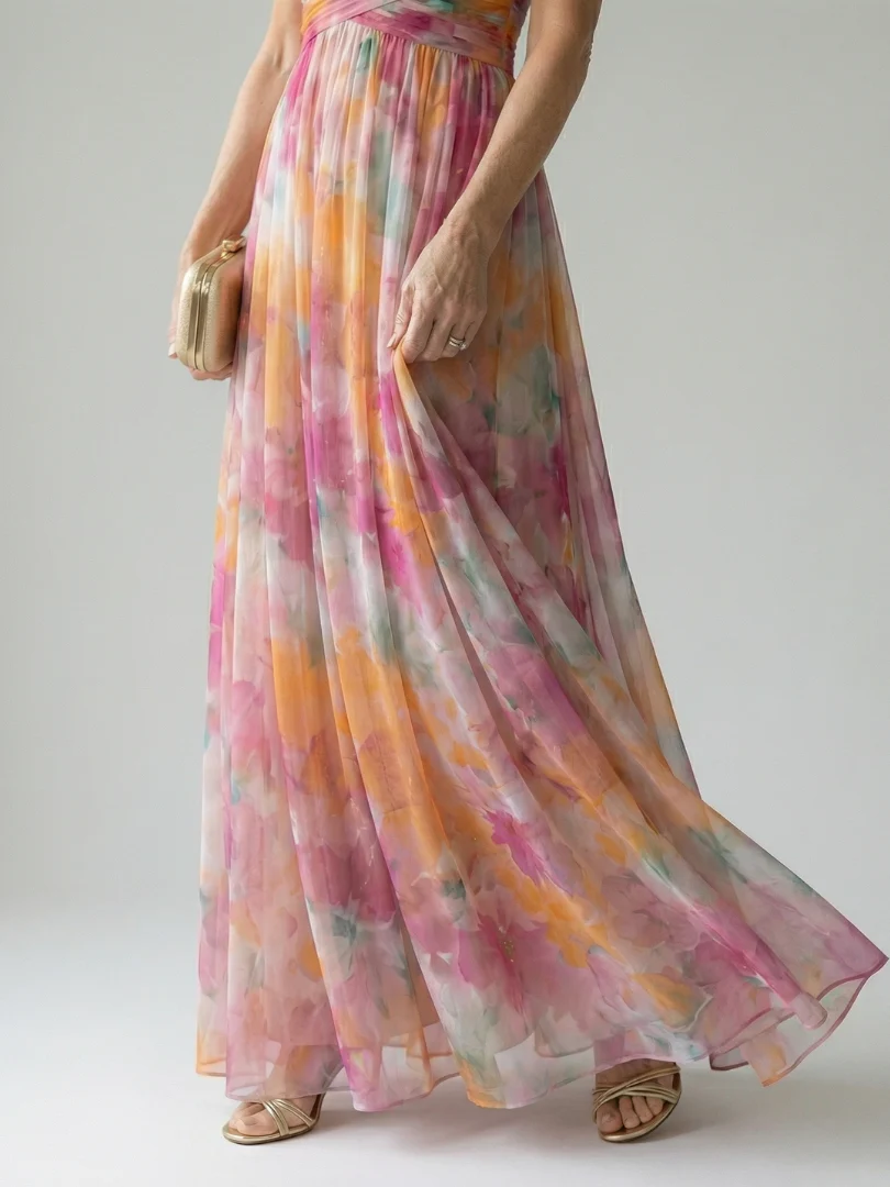 ISEL™ - SOFT WRAP MAXI DRESS