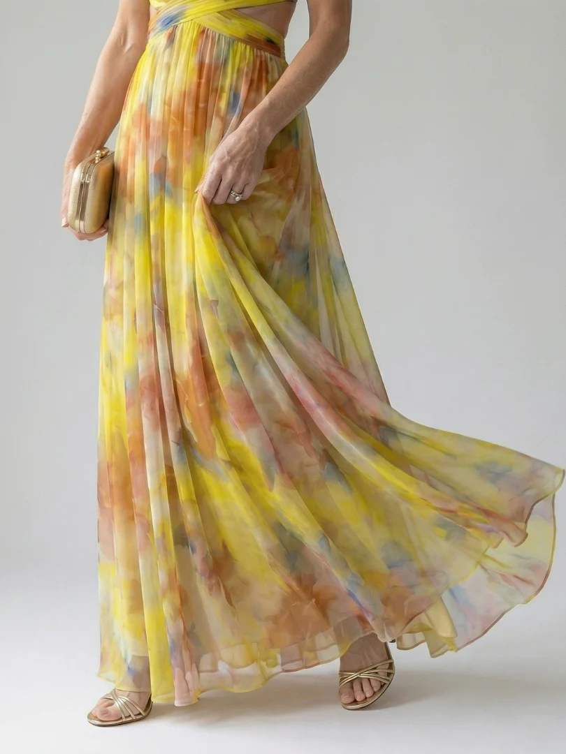 ISEL™ - SOFT WRAP MAXI DRESS