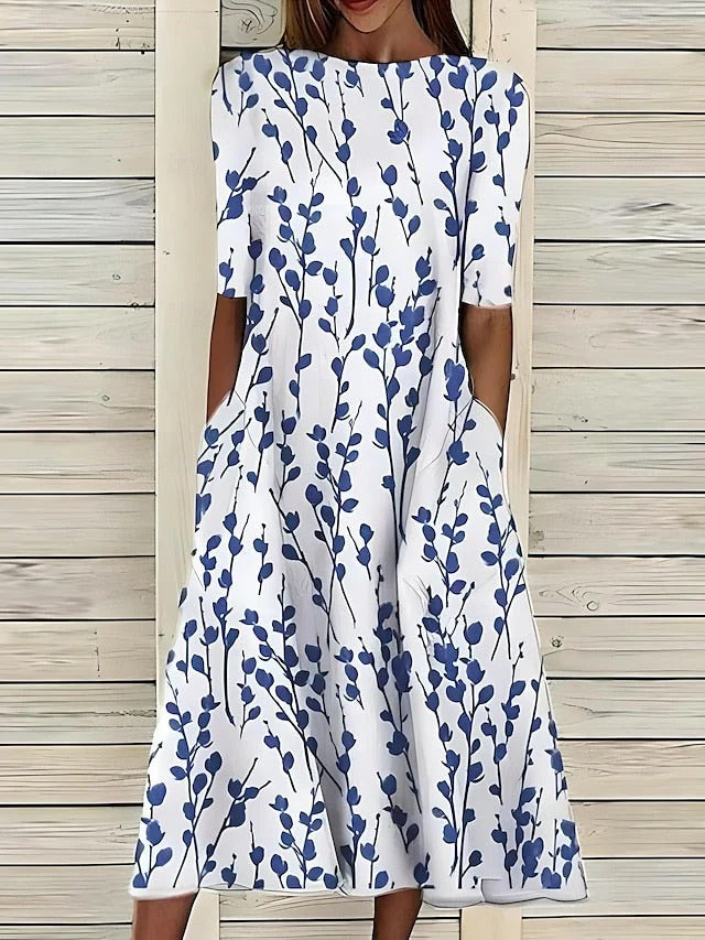 AMINA™ - TUMMY COVERAGE MIDI DRESS