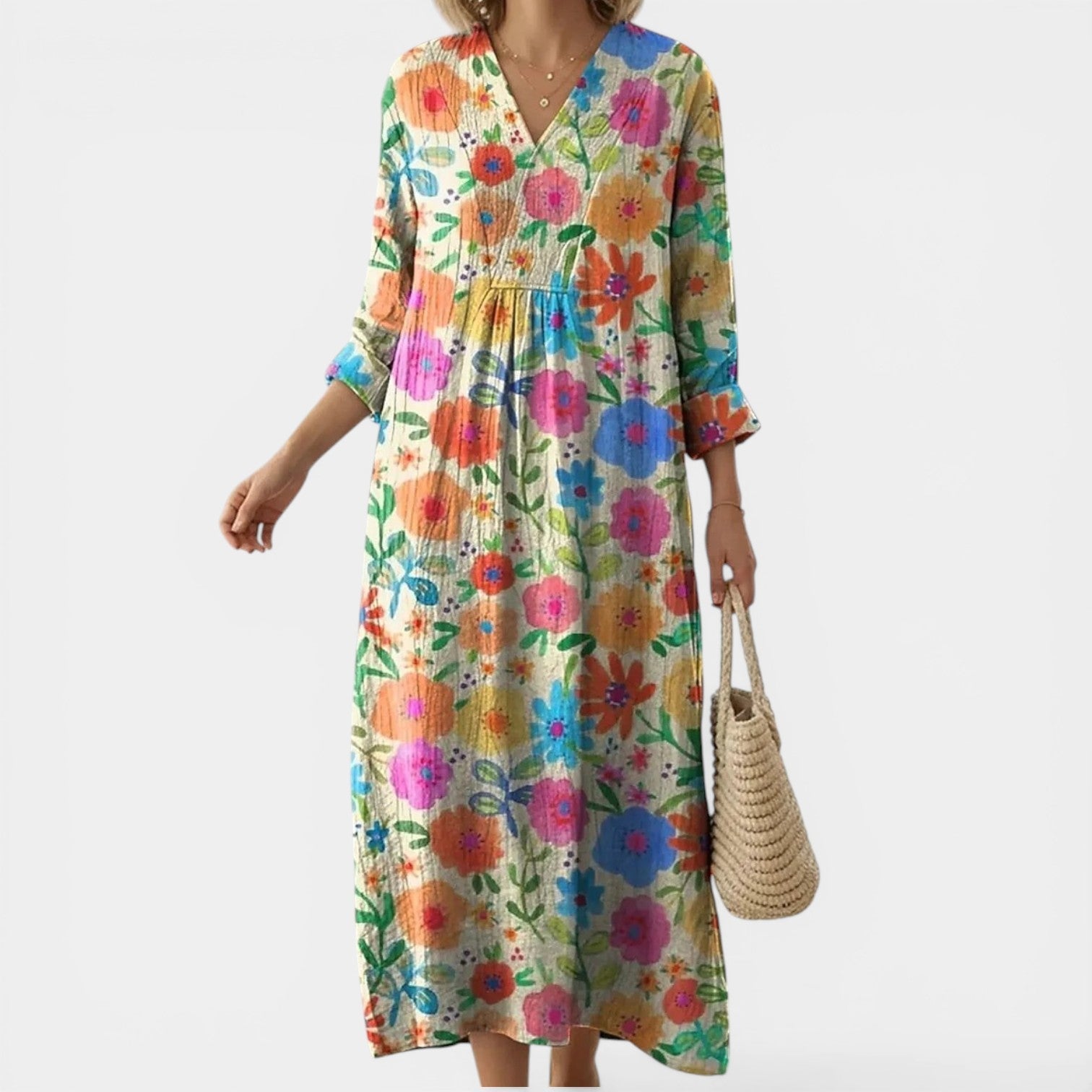 VIANA™ - ELEGANT COMFORT TUMMY COVERAGE DRESS