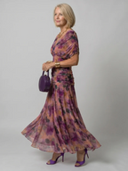 CALEN™ - OFF SHOULDER FLOW MIDI DRESS