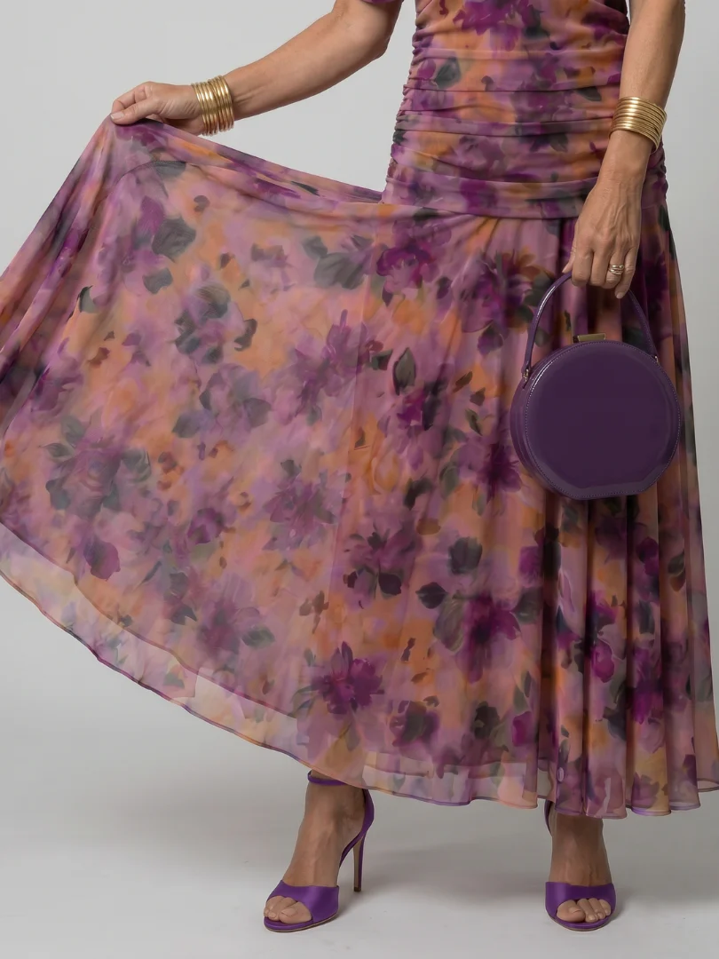 CALEN™ - OFF SHOULDER FLOW MIDI DRESS