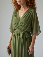 ELRIC™ - LIGHT DRAPE MIDI DRESS