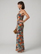 LARKIN™ - FITTED SCALE PRINT MAXI DRESS