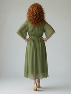 ELRIC™ - LIGHT DRAPE MIDI DRESS