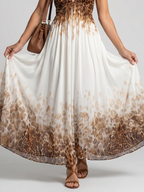 ORLUNE™ - PLEATED WHITE MIDI DRESS