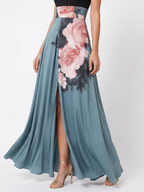 OLYMPAS™ - HALTER BODICE FLORAL SKIRT MAXI DRESS