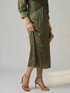 LUNE™ - CASUAL WRAP MIDI DRESS