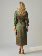 LUNE™ - CASUAL WRAP MIDI DRESS