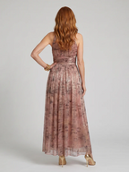 IMOGEN™ - TEXTURED FINISH SLEEVELESS MIDI DRESS