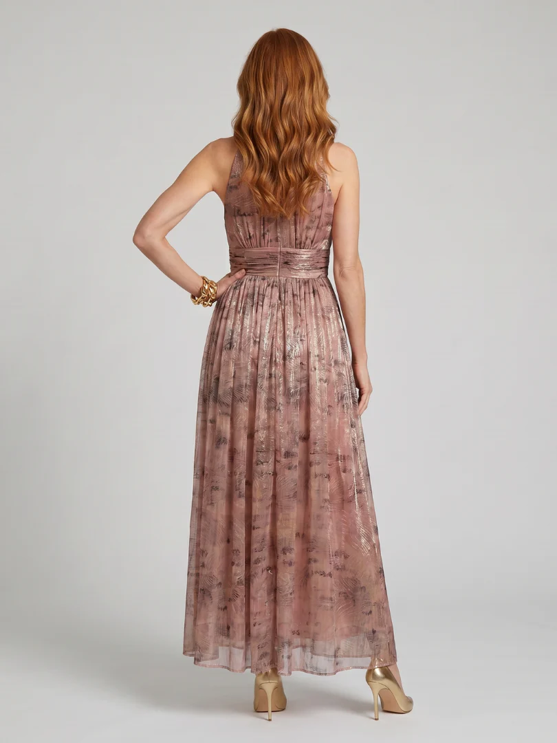 IMOGEN™ - TEXTURED FINISH SLEEVELESS MIDI DRESS