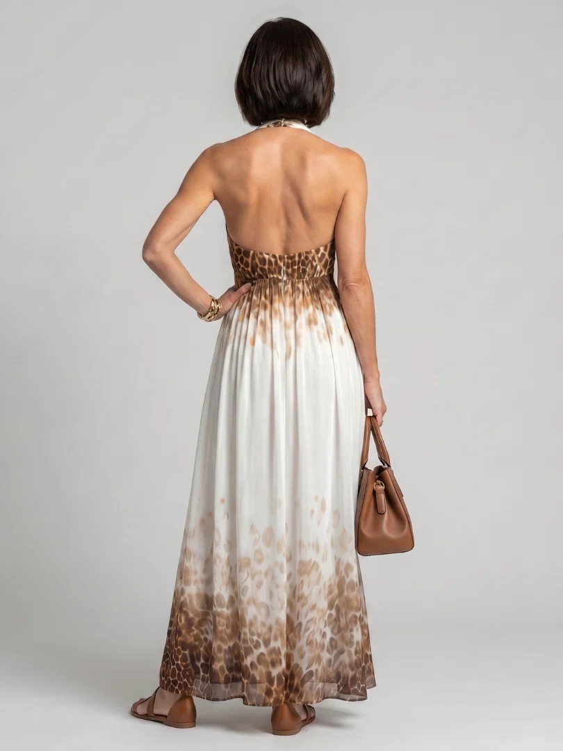 ORLUNE™ - PLEATED WHITE MIDI DRESS