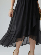 ELRIC™ - LIGHT DRAPE MIDI DRESS