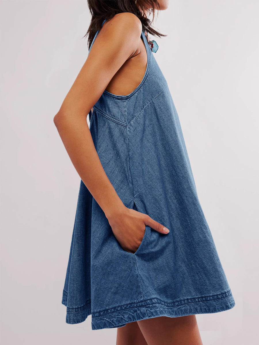 NANCY™ - EVERYDAY SUMMER DENIM MINI DRESS